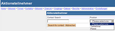 xrms Aktionen - Aktionsteilnehmer