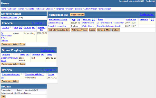 xrms Startseite
