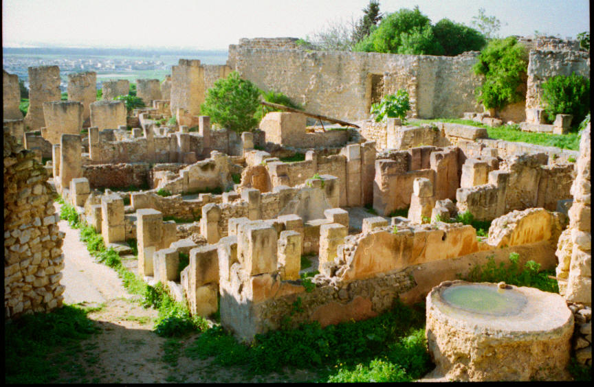 Basilika Damous Carrita - Ausblick auf Reste von Carthago
