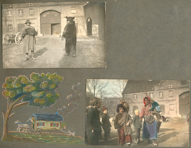 Zigeuner mit Tanzbär