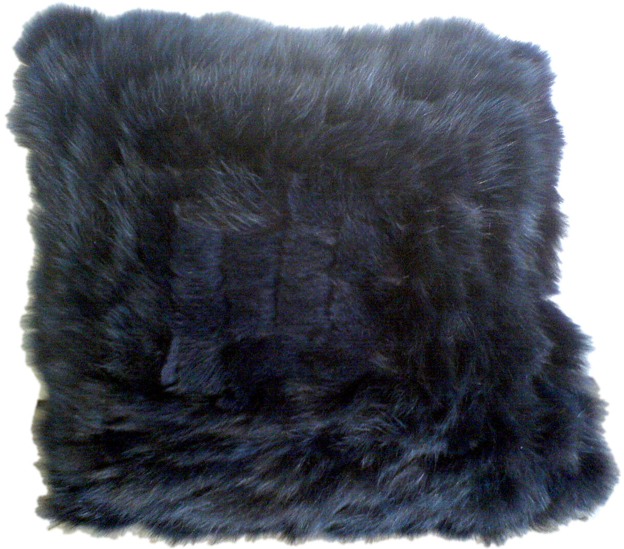 Pelzkissen Blaufuchs blau