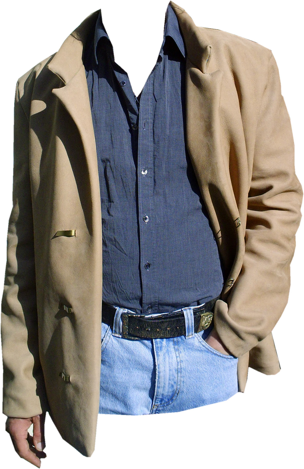 Herrenjacke Nubukleder
