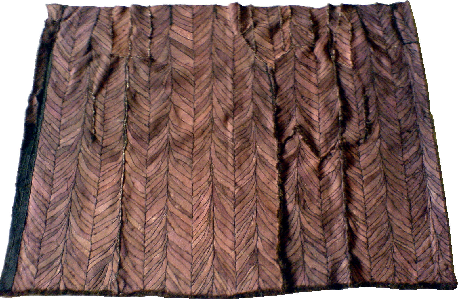 Pelzdecke Nr9 aus Nutria - Rückseite