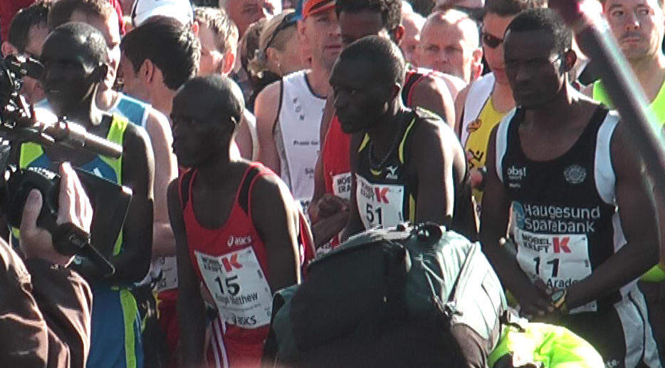 Marathon Startaufstellung