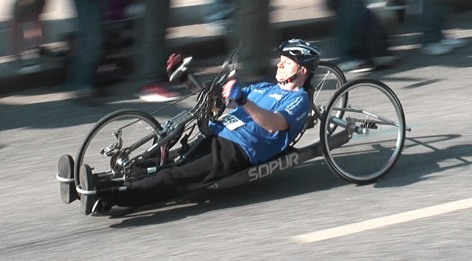Marathon Handbiker-Landungsbrücken