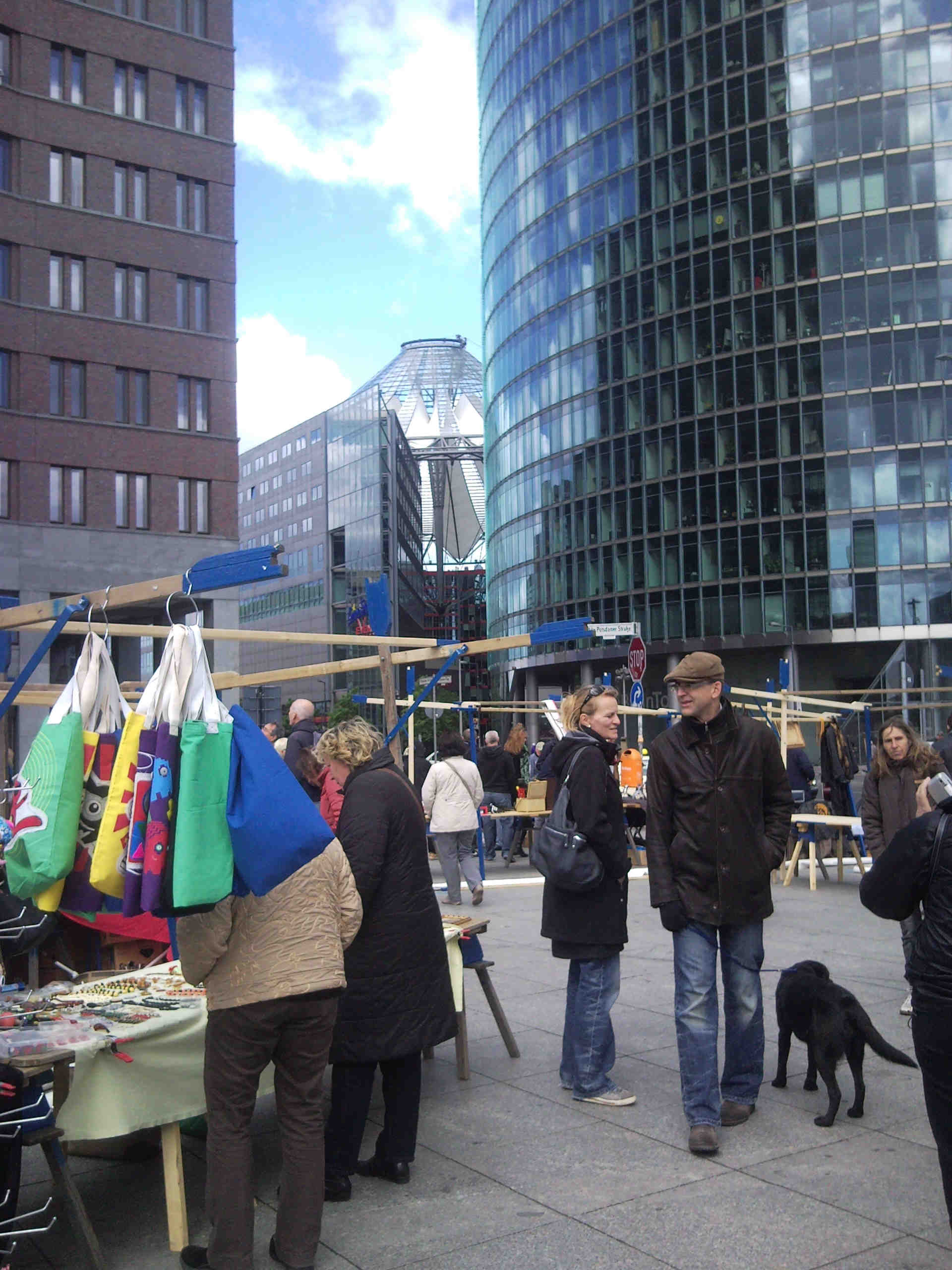 Flohmarkt am Potsdamer Platz in Berlin